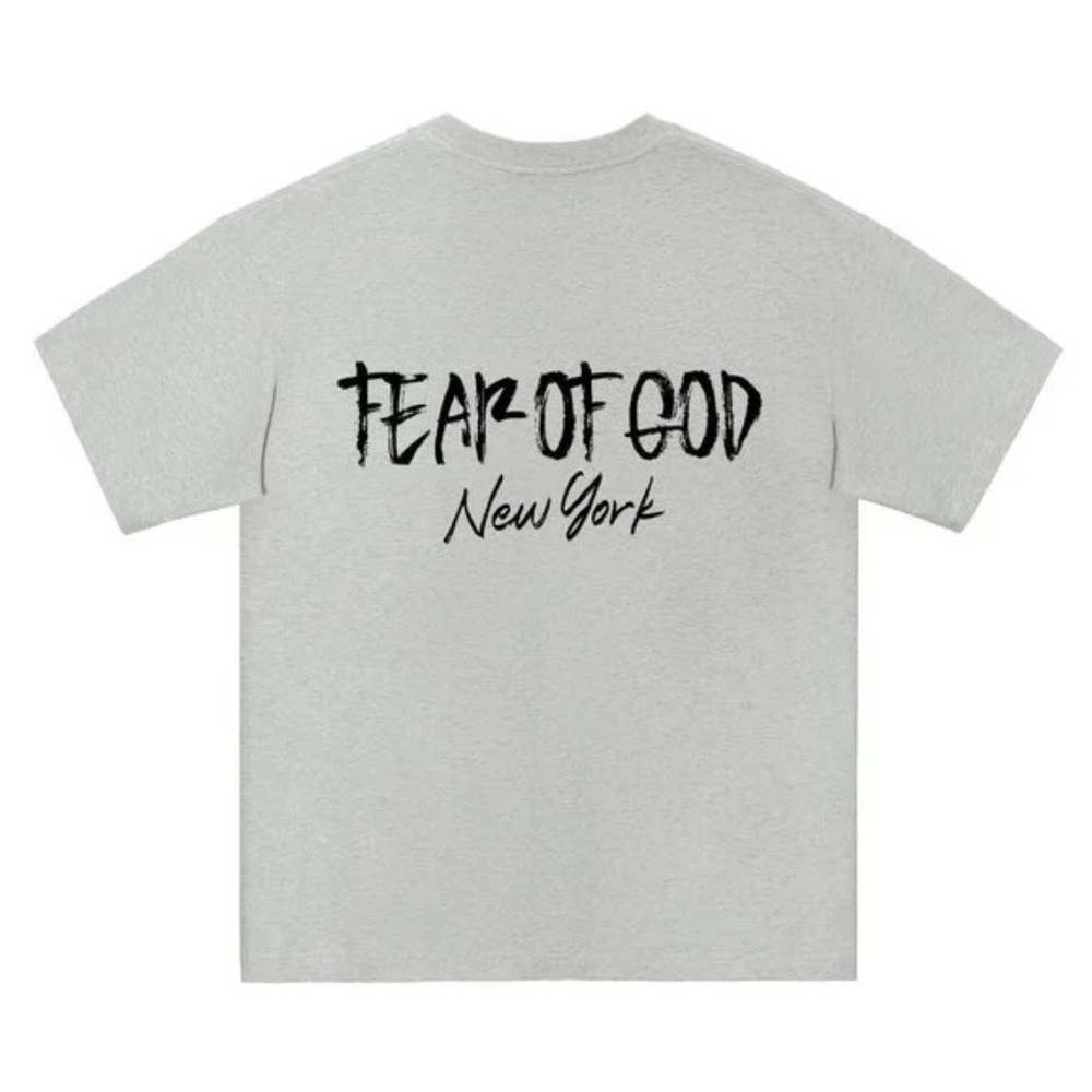 Fear of God Essentials Light Gray Short Sleeve T-Shirt